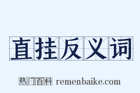 直挂反义词是什么意思的图片